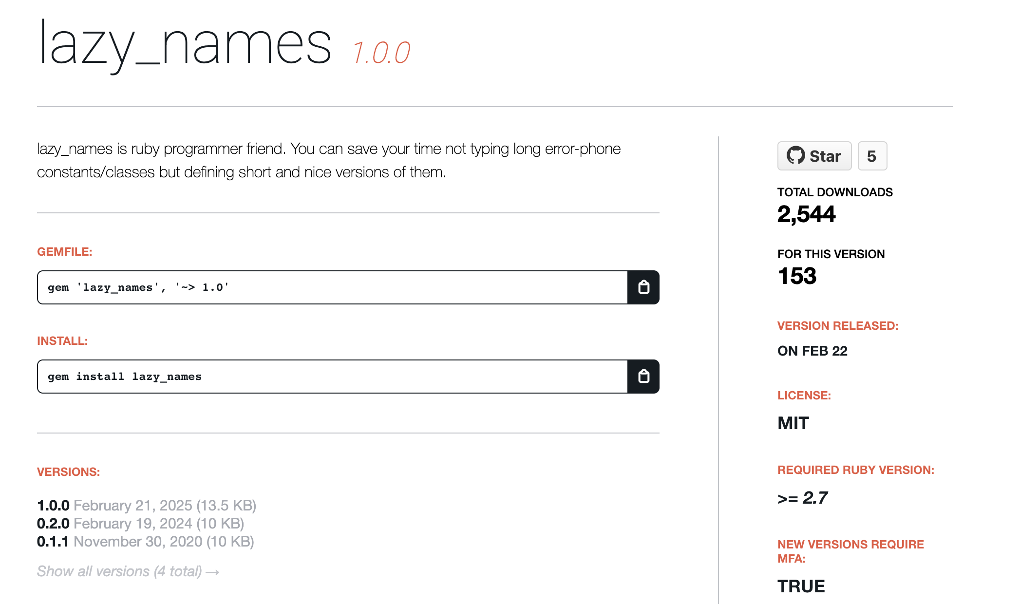 lazy_names gem, how much time do you spend in console?